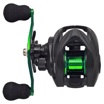 Reel Huevito Beast Green Snake 103 Bait Casting 3 Rulemanes 6.3:1
